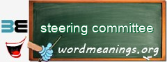 WordMeaning blackboard for steering committee